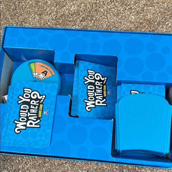 Would You Rather? Board Game - Blue party game teens/adults like new never used - Picture 5 of 6